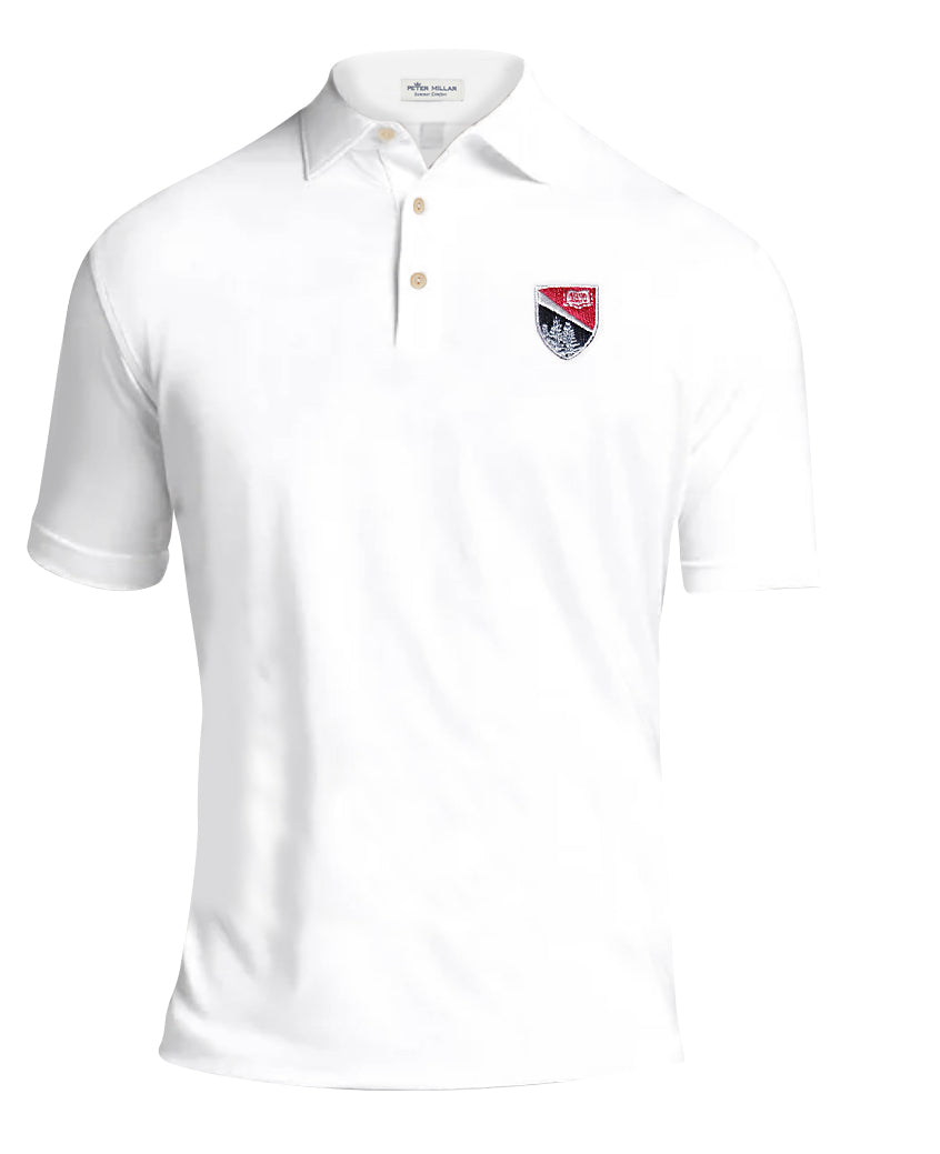 Peter Millar Men's Solid Performance Polo - Self Collar
